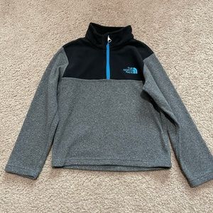 EUC The North Face 1/2 zip fleece pullover, boys size XS/6